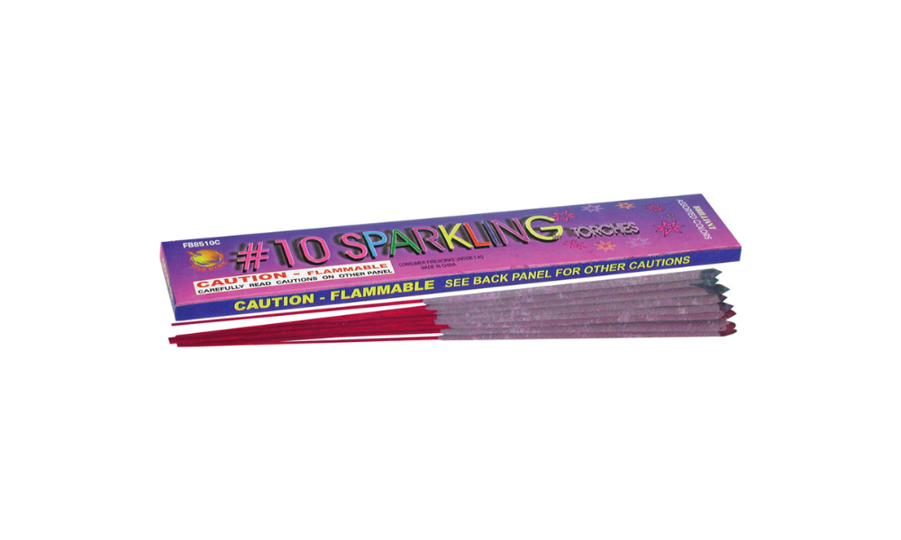 10 SPARKLING(COLOR TORCH - WOOD ) | Yellowbox Fireworks